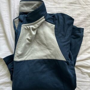 Adidas Navy and Cream Pullover Jacket
